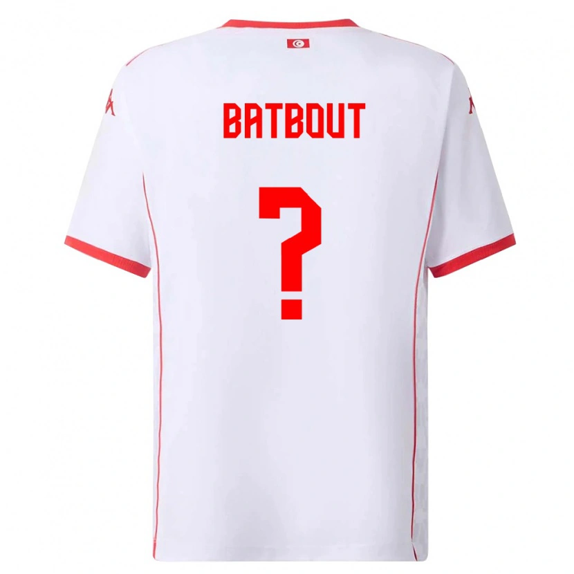 Danxen Kid Tunisia Noussayr Batbout #0 White Red Away Jersey 26-28 T-Shirt