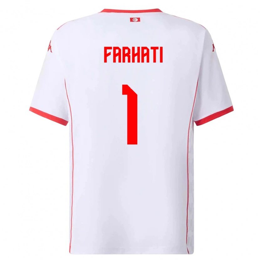 Danxen Kid Tunisia Noureddine Farhati #1 White Red Away Jersey 26-28 T-Shirt