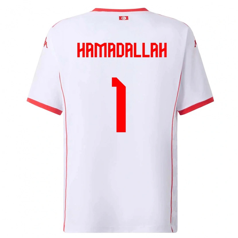 Danxen Kid Tunisia Marouane Hamadallah #1 White Red Away Jersey 26-28 T-Shirt