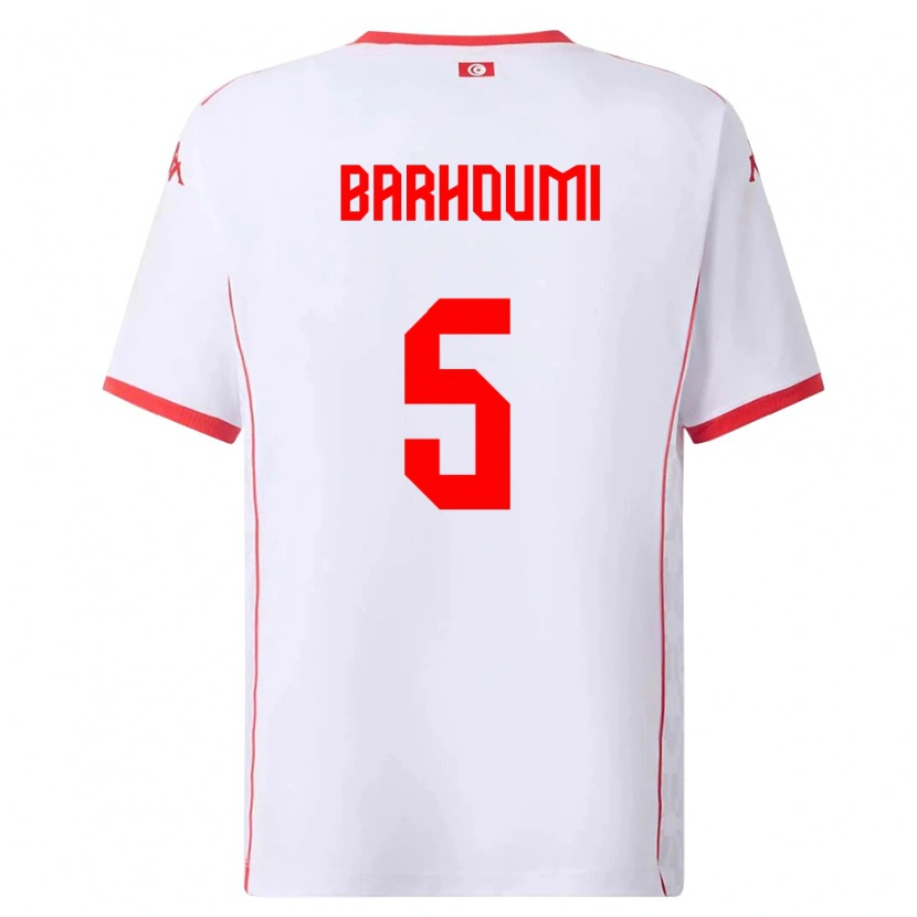 Danxen Kid Tunisia Jasmina Barhoumi #5 White Red Away Jersey 26-28 T-Shirt