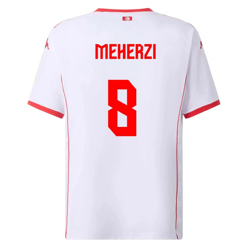 Danxen Kid Tunisia Amenallah Meherzi #8 White Red Away Jersey 26-28 T-Shirt