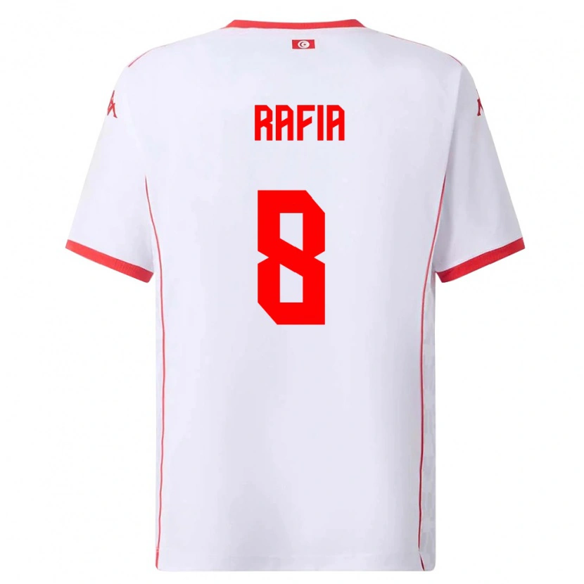 Danxen Kid Tunisia Hamza Rafia #8 White Red Away Jersey 26-28 T-Shirt
