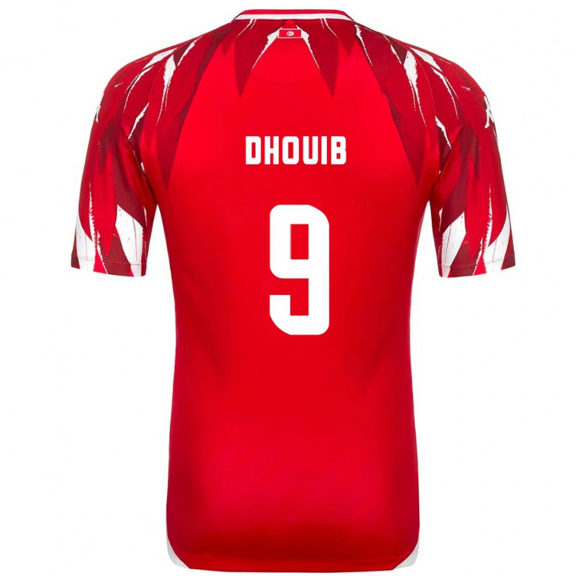 Danxen Kid Tunisia Walid Dhouib #9 Red White Away Jersey 26-28 T-Shirt