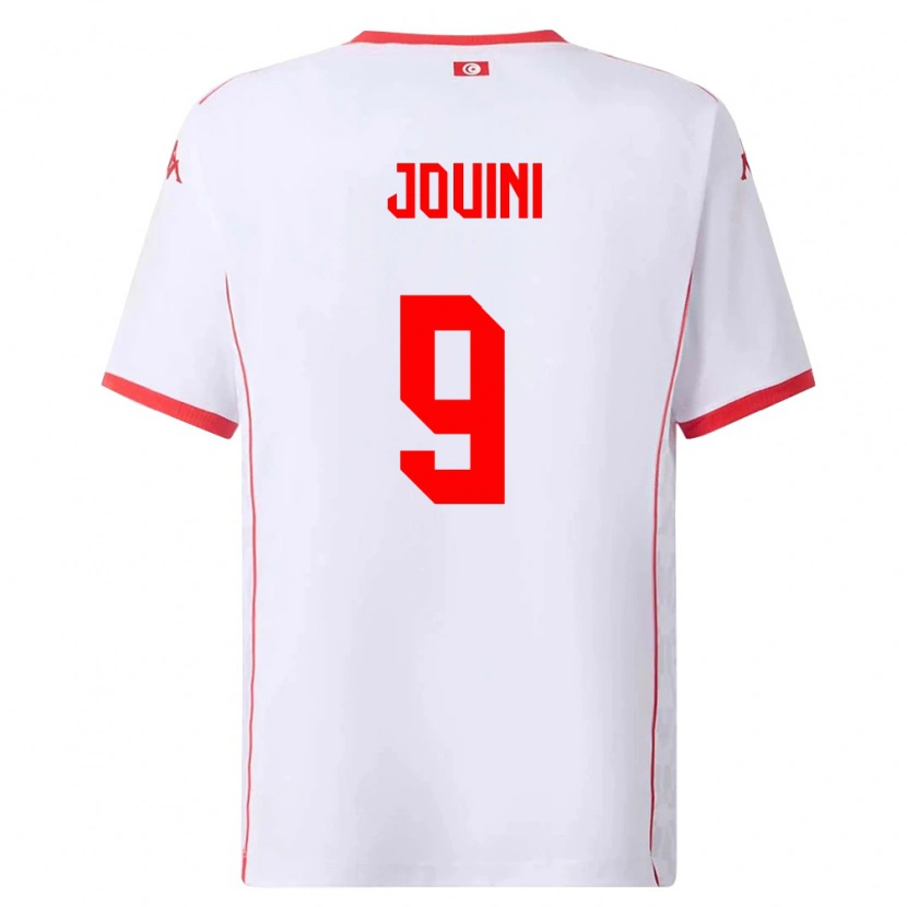 Danxen Kid Tunisia Haythem Jouini #9 White Red Away Jersey 26-28 T-Shirt