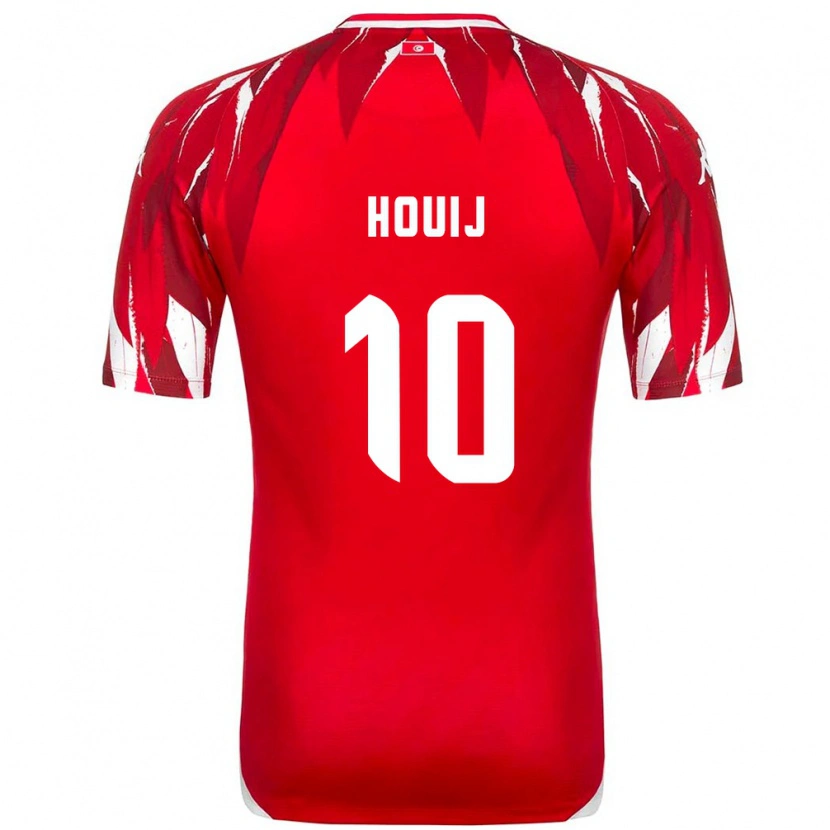 Danxen Kid Tunisia Mariem Houij #10 Red White Away Jersey 26-28 T-Shirt