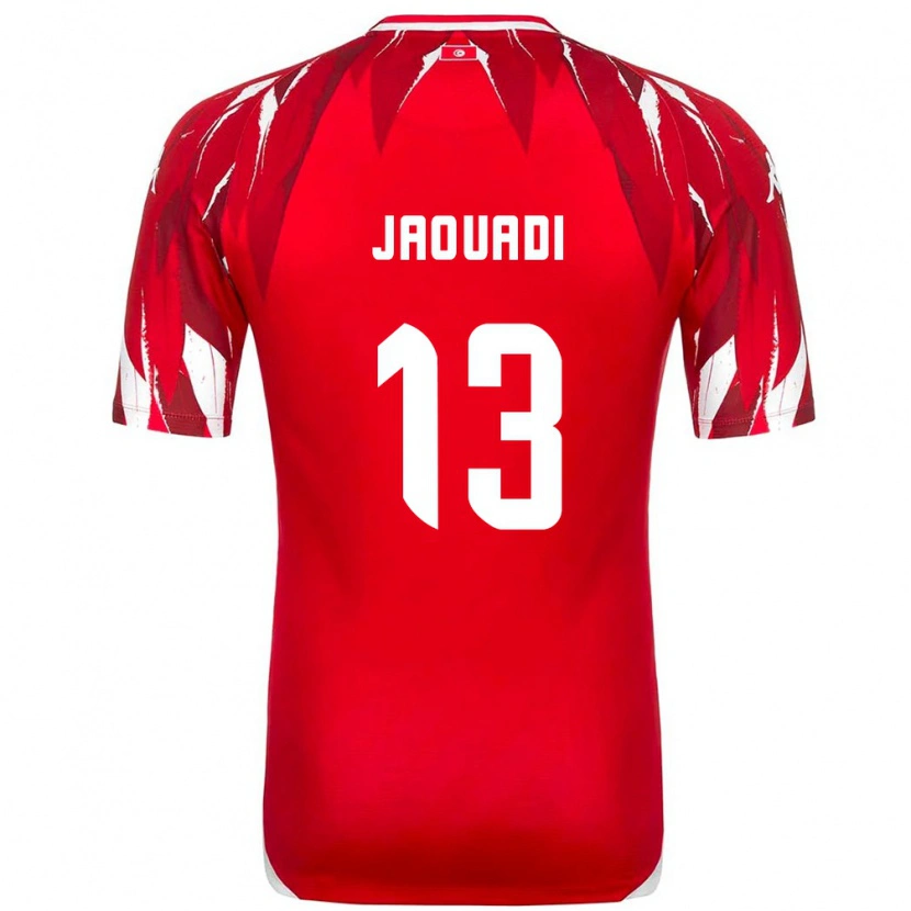 Danxen Kid Tunisia Assim Jaouadi #13 Red White Away Jersey 26-28 T-Shirt