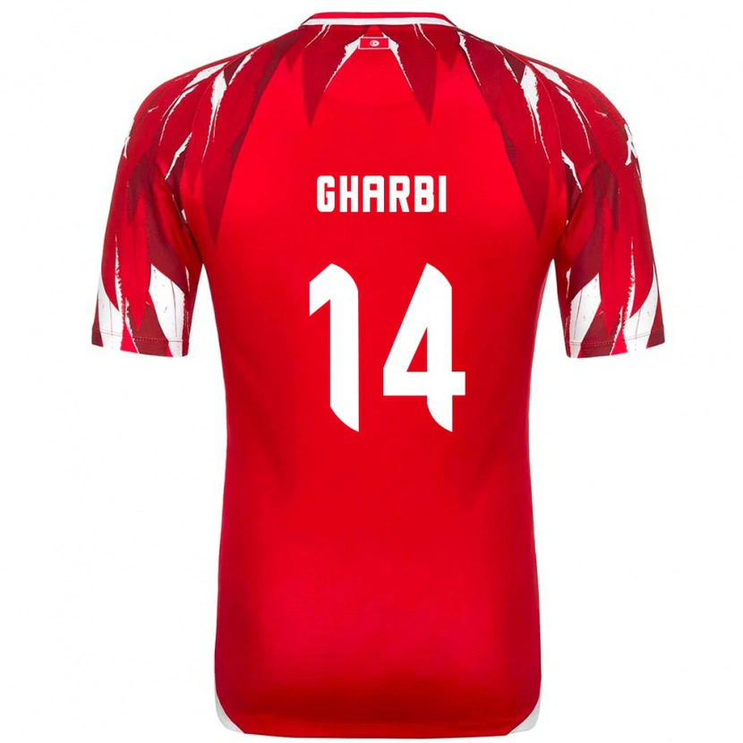 Danxen Kid Tunisia Moncef Gharbi #14 Red White Away Jersey 26-28 T-Shirt
