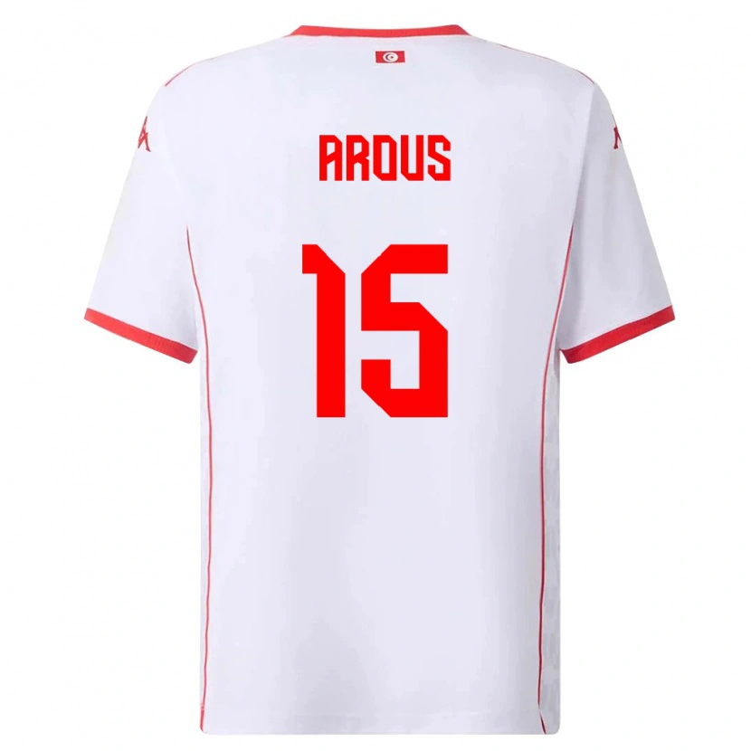 Danxen Kid Tunisia Adem Arous #15 White Red Away Jersey 26-28 T-Shirt