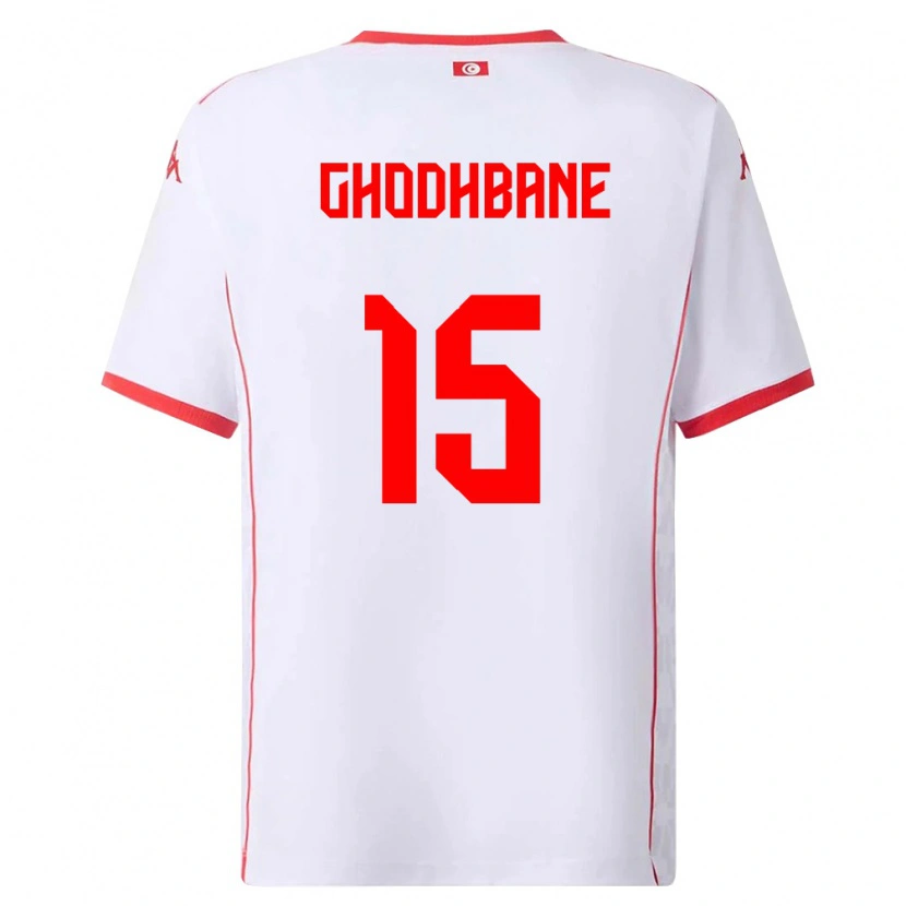 Danxen Kid Tunisia Louay Ghodhbane #15 White Red Away Jersey 26-28 T-Shirt
