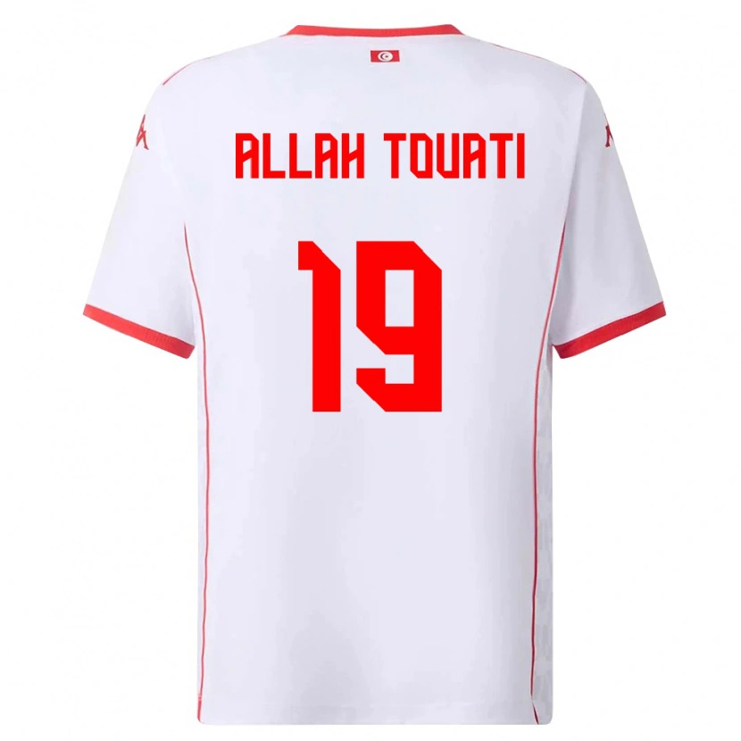 Danxen Kid Tunisia Amen Allah Touati #19 White Red Away Jersey 26-28 T-Shirt