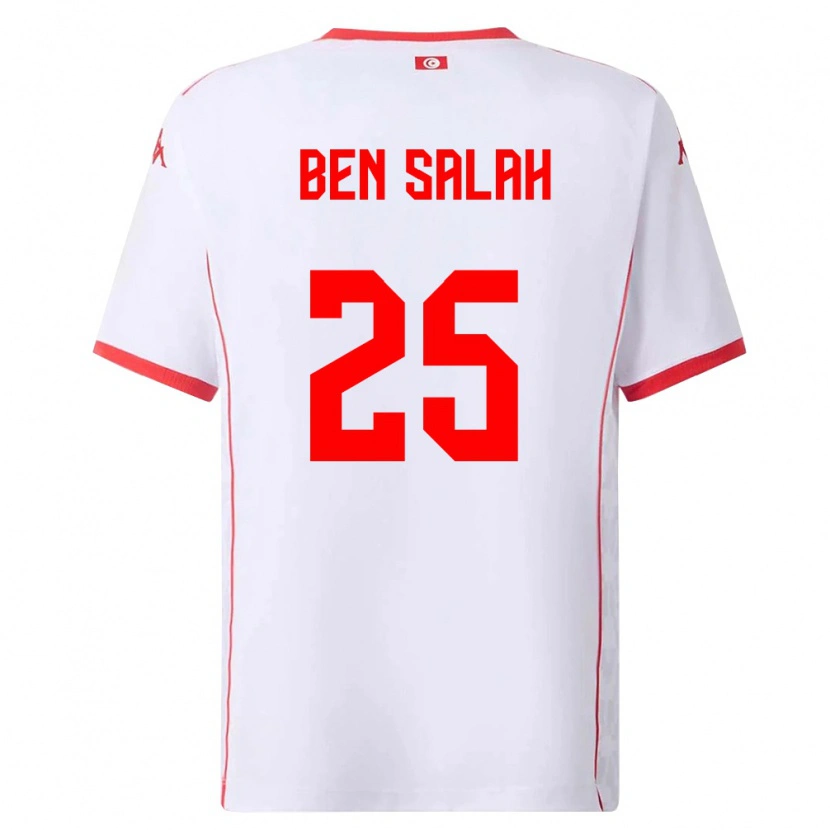Danxen Kid Tunisia Heni Ben Salah #25 White Red Away Jersey 26-28 T-Shirt