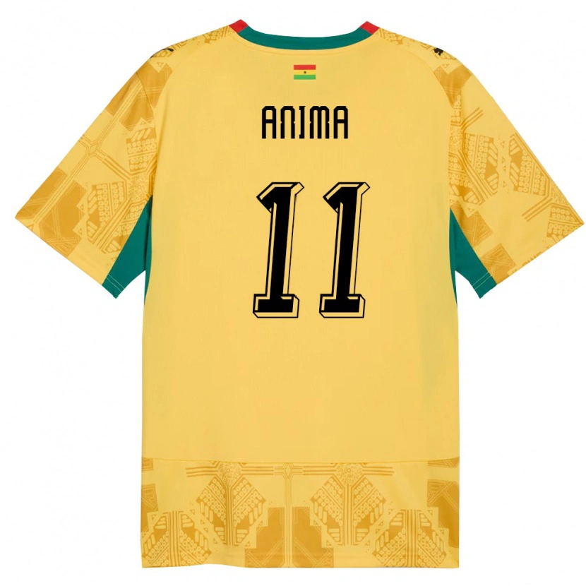 Danxen Kid Ghana Naomi Anima #11 Yellow Red Black Away Jersey 26-28 T-Shirt