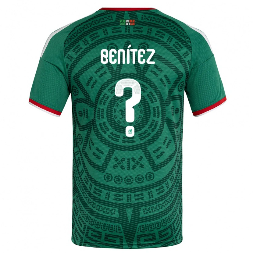 Danxen Men Mexico Gianluca Benítez #0 Green White Red Home Jersey 26-28 T-Shirt