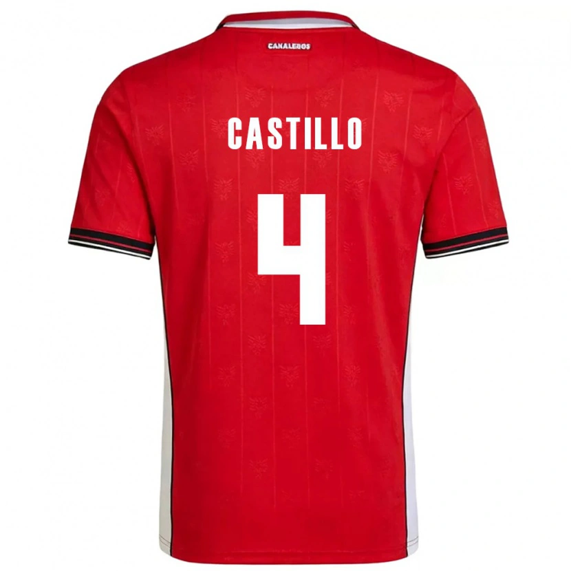 Danxen Men Panama Katherine Castillo #4 Red Brown White Home Jersey 26-28 T-Shirt