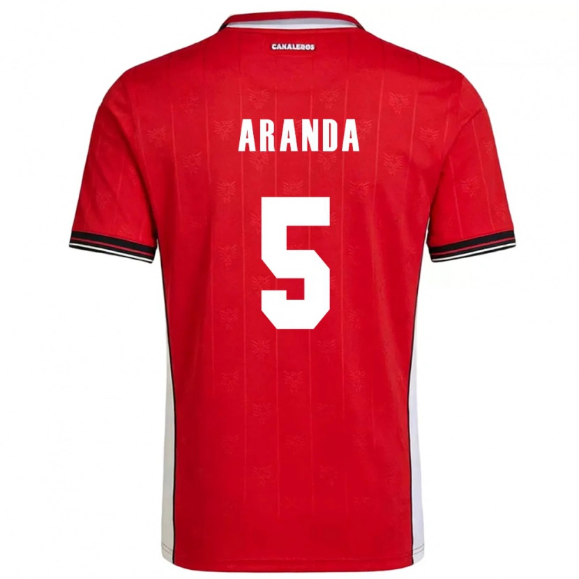 Danxen Men Panama Pablo Aranda #5 Red Brown White Home Jersey 26-28 T-Shirt