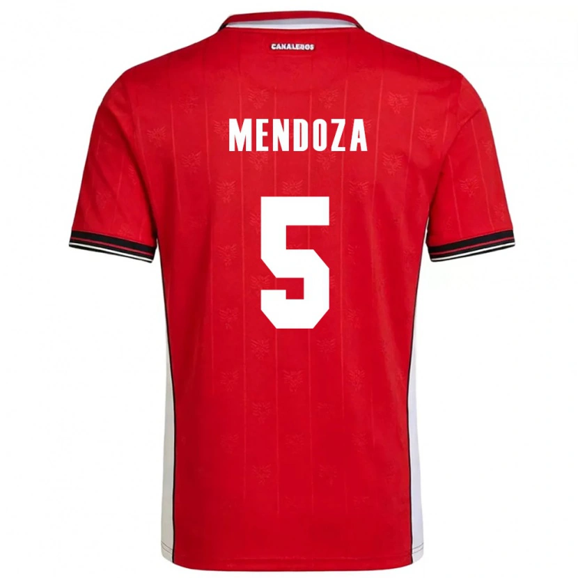 Danxen Men Panama Gabriel Mendoza #5 Red Brown White Home Jersey 26-28 T-Shirt