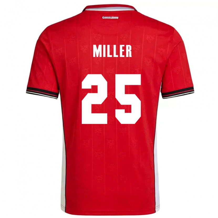Danxen Men Panama Roderick Miller #25 Red Brown White Home Jersey 26-28 T-Shirt