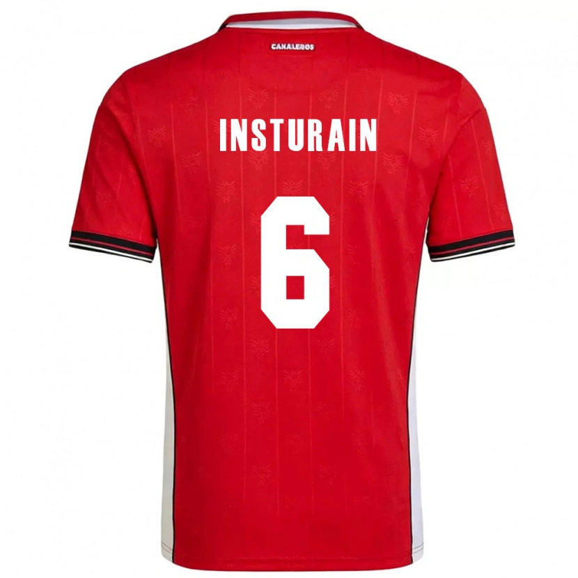 Danxen Men Panama Jossimar Insturain #6 Red Brown White Home Jersey 26-28 T-Shirt