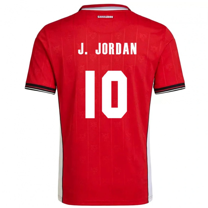 Danxen Men Panama Jasio Jordan #10 Red Brown White Home Jersey 26-28 T-Shirt