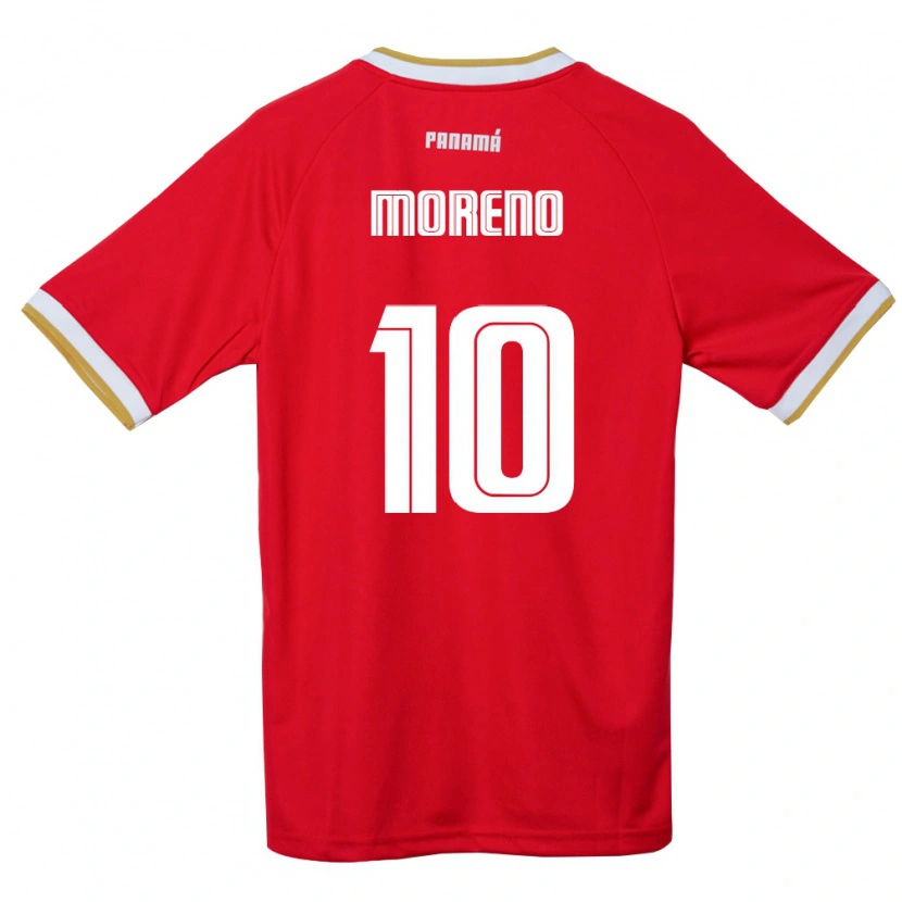 Danxen Men Panama Éric Moreno #10 Red Brown White Home Jersey 26-28 T-Shirt