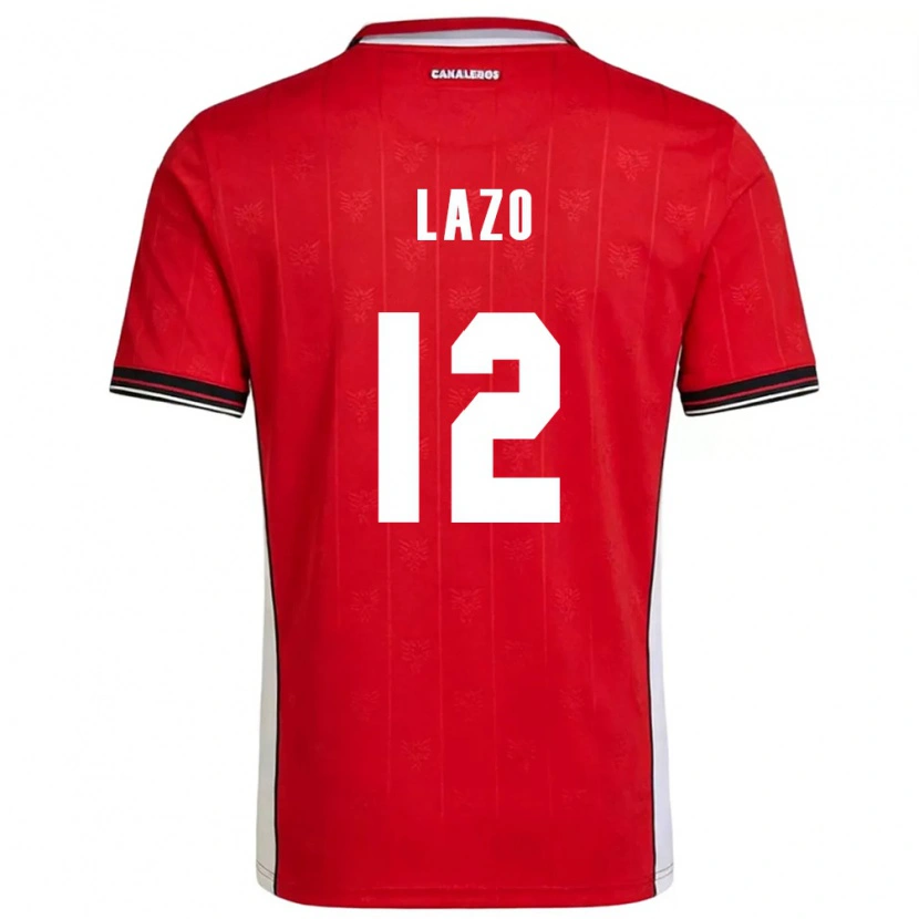 Danxen Men Panama Luis Lazo #12 Red Brown White Home Jersey 26-28 T-Shirt