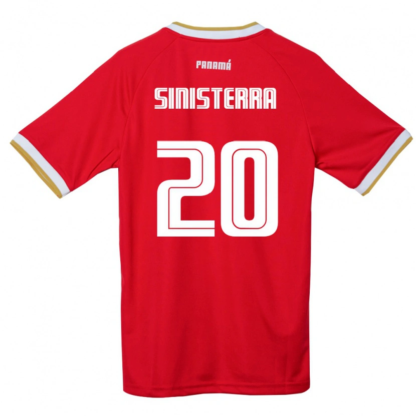 Danxen Men Panama Carlos Sinisterra #20 Red Brown White Home Jersey 26-28 T-Shirt