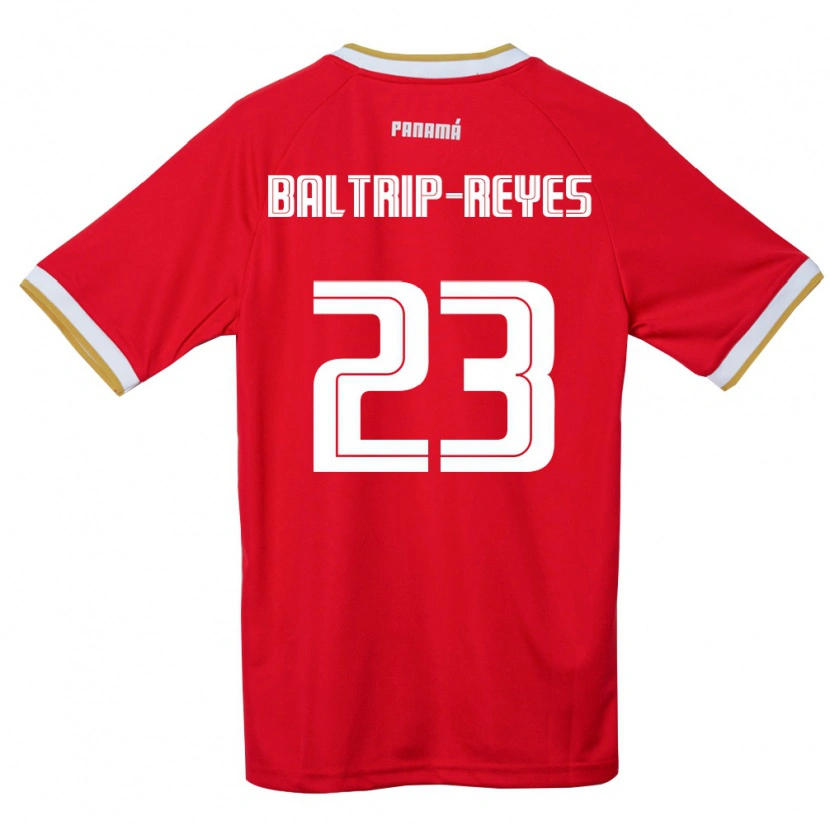 Danxen Men Panama Carina Baltrip-Reyes #23 Red Brown White Home Jersey 26-28 T-Shirt