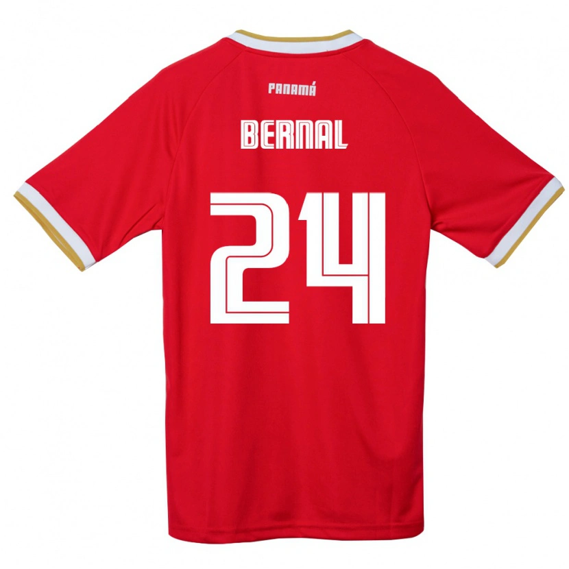 Danxen Men Panama Kevin Bernal #24 Red Brown White Home Jersey 26-28 T-Shirt
