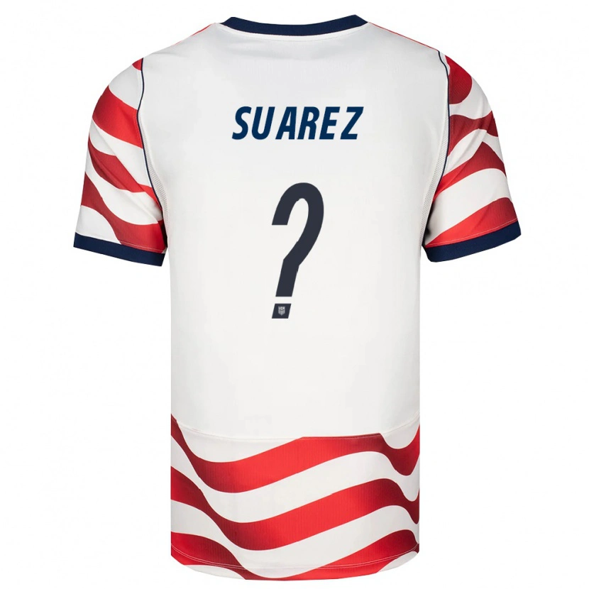 Danxen Men United States Santiago Suarez #0 Red White Black Home Jersey 26-28 T-Shirt