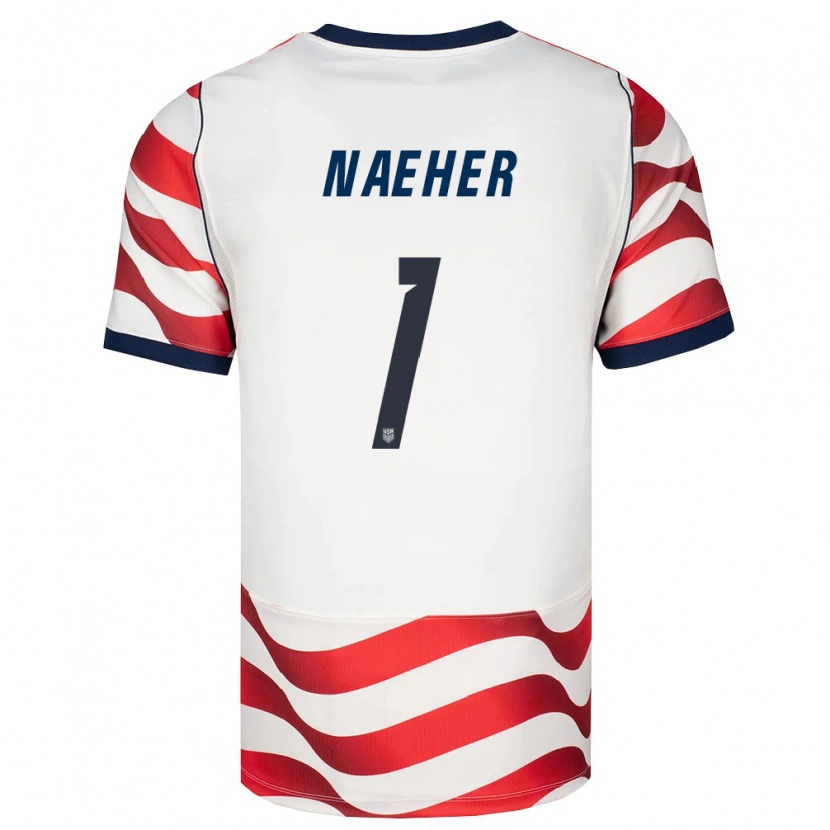 Danxen Men United States Alyssa Naeher #1 Red White Black Home Jersey 26-28 T-Shirt