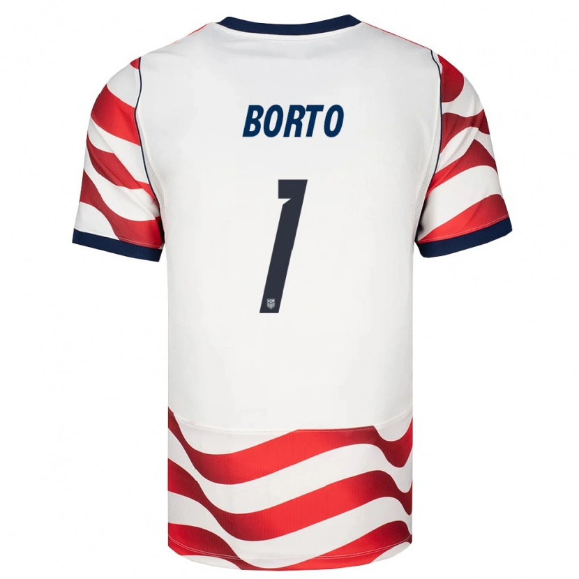 Danxen Men United States Alexander Borto #1 Red White Black Home Jersey 26-28 T-Shirt