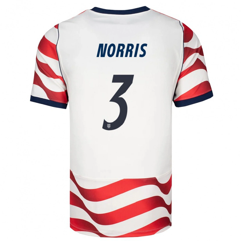 Danxen Men United States Nolan Norris #3 Red White Black Home Jersey 26-28 T-Shirt