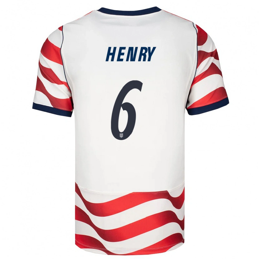 Danxen Men United States Kobi Henry #6 Red White Black Home Jersey 26-28 T-Shirt