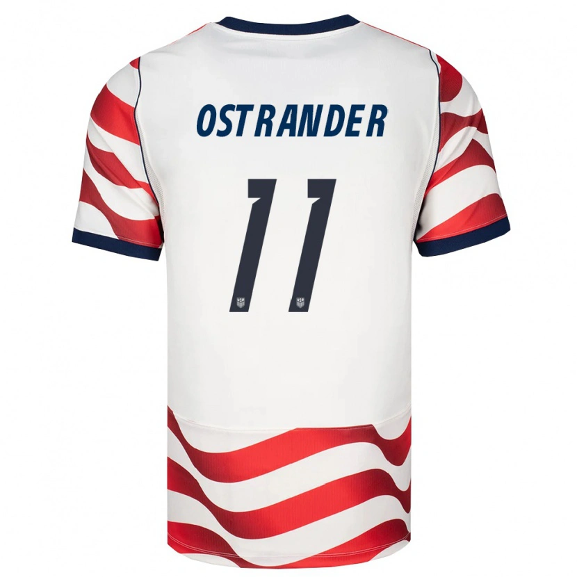 Danxen Men United States William Ostrander #11 Red White Black Home Jersey 26-28 T-Shirt