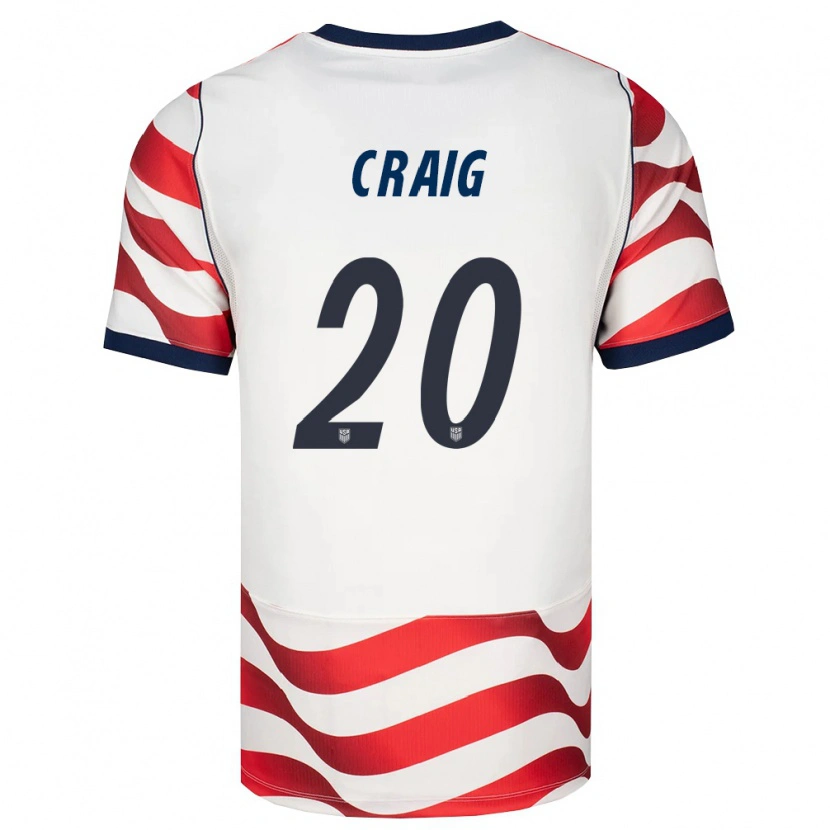 Danxen Men United States Brandan Craig #20 Red White Black Home Jersey 26-28 T-Shirt
