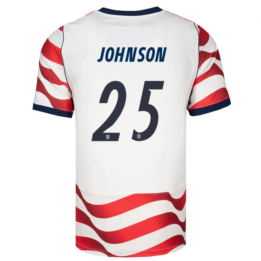 Danxen Men United States Sean Johnson #25 Red White Black Home Jersey 26-28 T-Shirt
