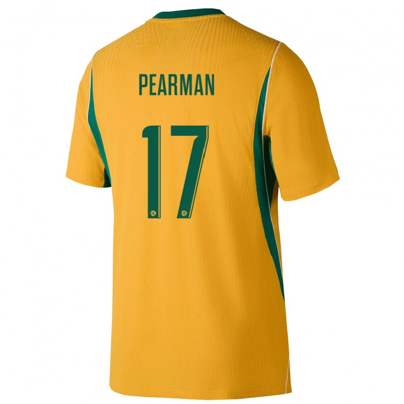 Danxen Men Australia Jaylan Pearman #17 Yellow Green Home Jersey 26-28 T-Shirt