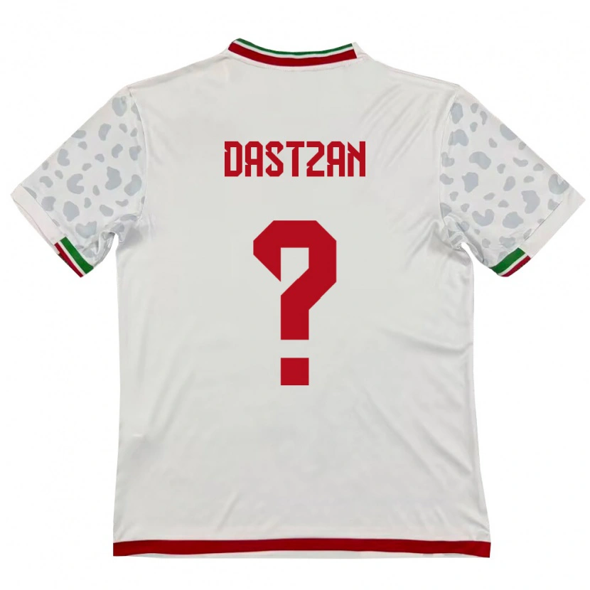 Danxen Men Iran Atila Dastzan #0 White Red Home Jersey 26-28 T-Shirt