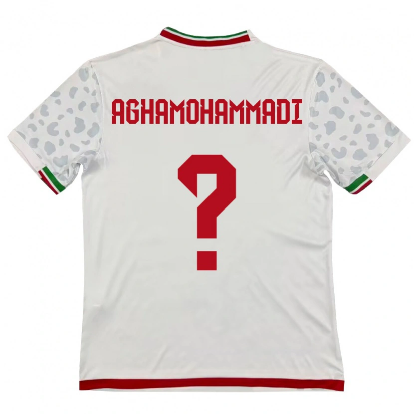 Danxen Men Iran Mehrdad Aghamohammadi #0 White Red Home Jersey 26-28 T-Shirt