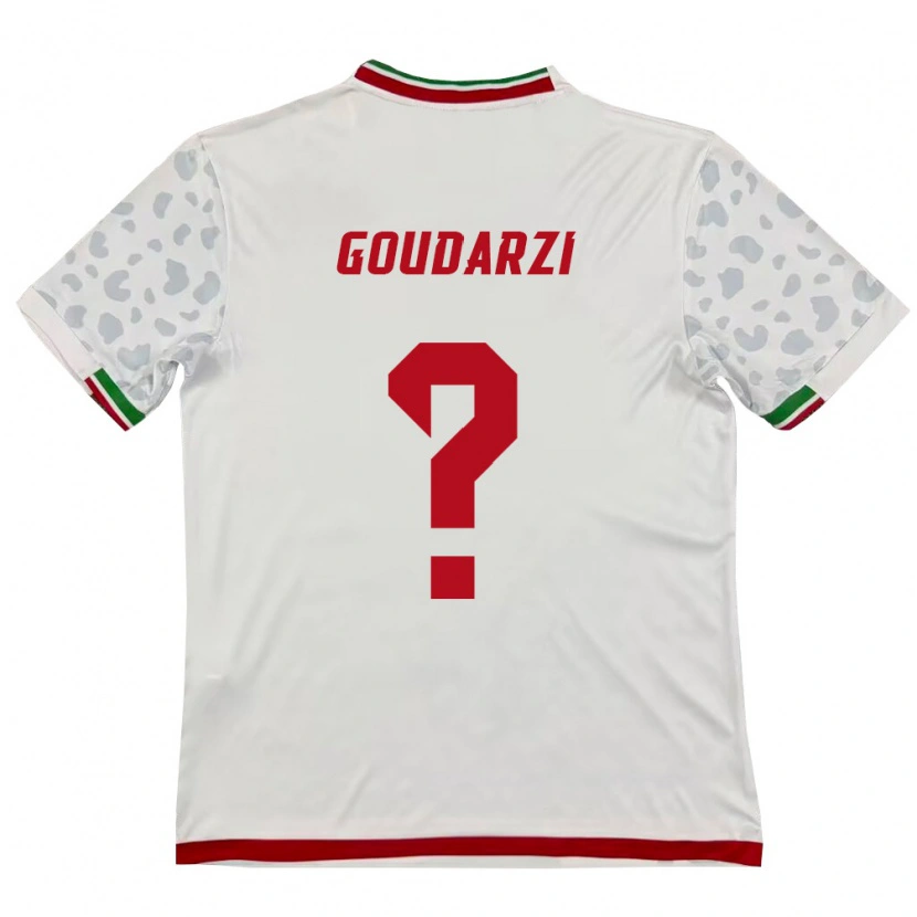 Danxen Men Iran Mohammadreza Goudarzi #0 White Red Home Jersey 26-28 T-Shirt