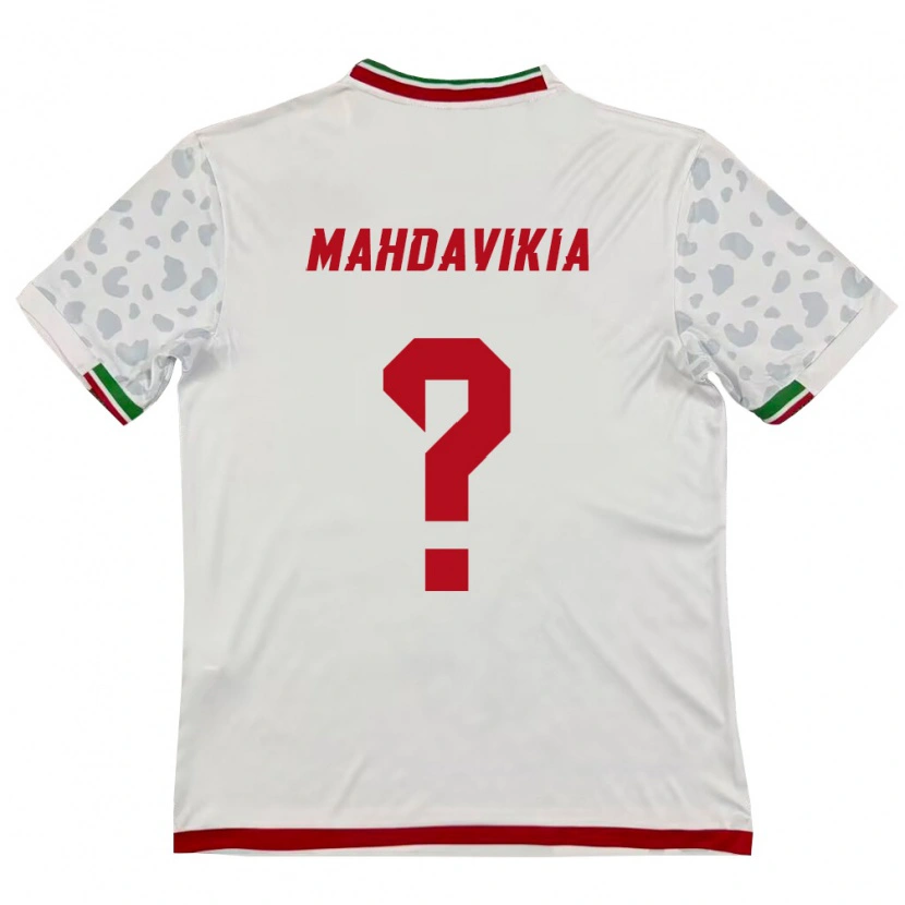 Danxen Men Iran Ario Mahdavikia #0 White Red Home Jersey 26-28 T-Shirt