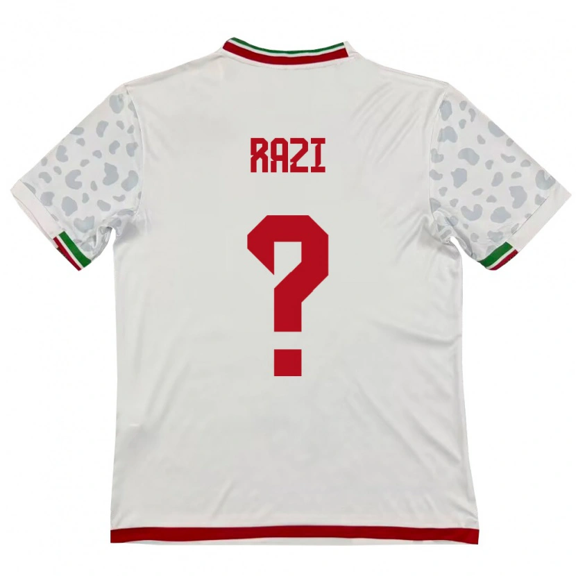 Danxen Men Iran Vihan Razi #0 White Red Home Jersey 26-28 T-Shirt