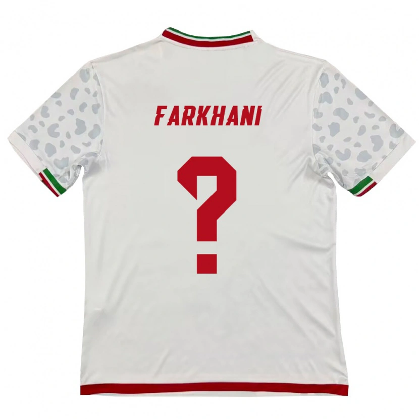 Danxen Men Iran Morteza Farkhani #0 White Red Home Jersey 26-28 T-Shirt