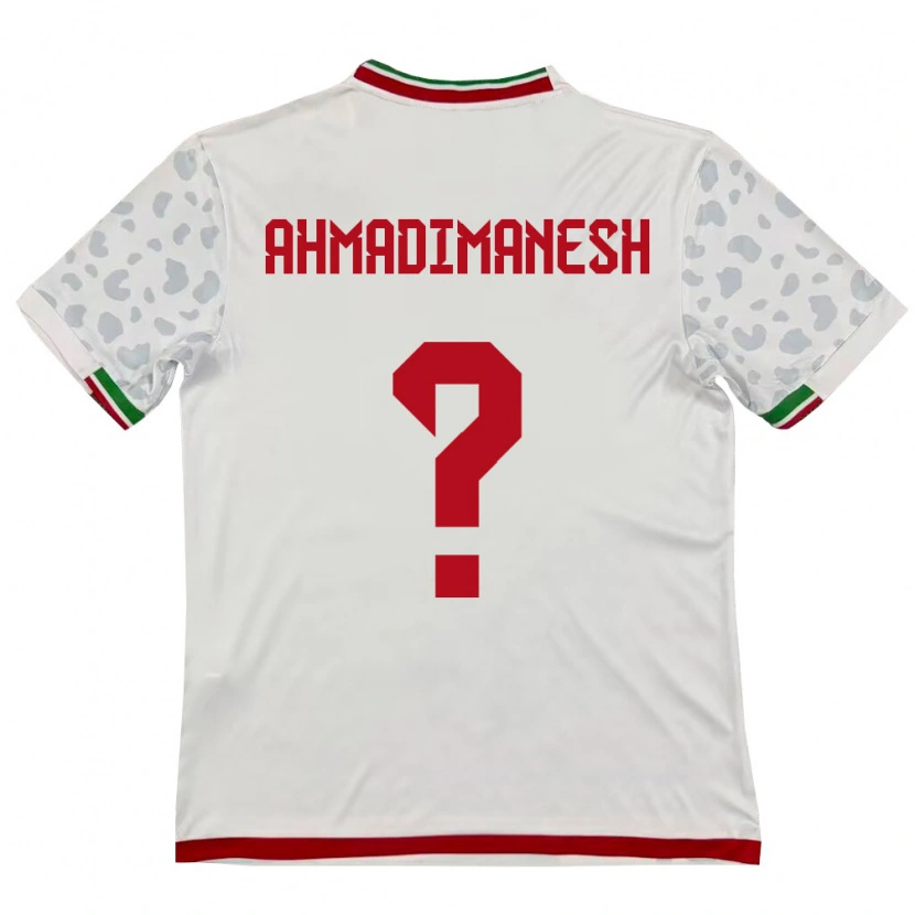 Danxen Men Iran Iliya Ahmadimanesh #0 White Red Home Jersey 26-28 T-Shirt