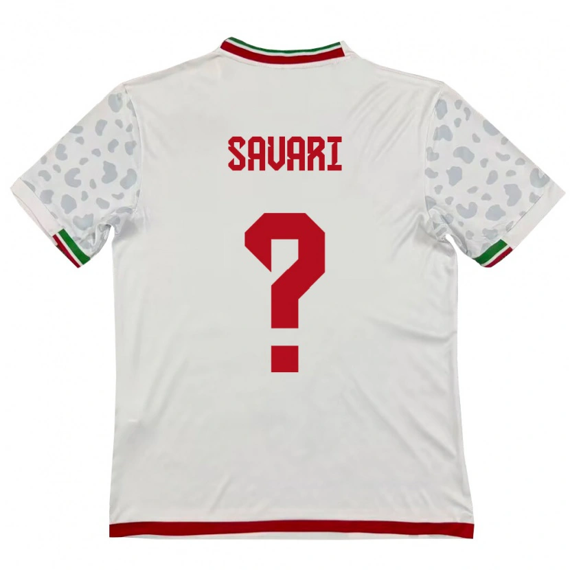 Danxen Men Iran Morteza Savari #0 White Red Home Jersey 26-28 T-Shirt