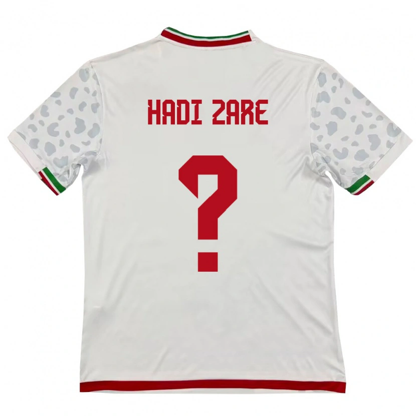 Danxen Men Iran Hadi Zare #0 White Red Home Jersey 26-28 T-Shirt