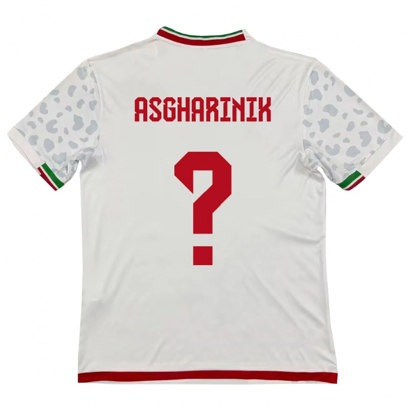 Danxen Men Iran Samsam Asgharinik #0 White Red Home Jersey 26-28 T-Shirt
