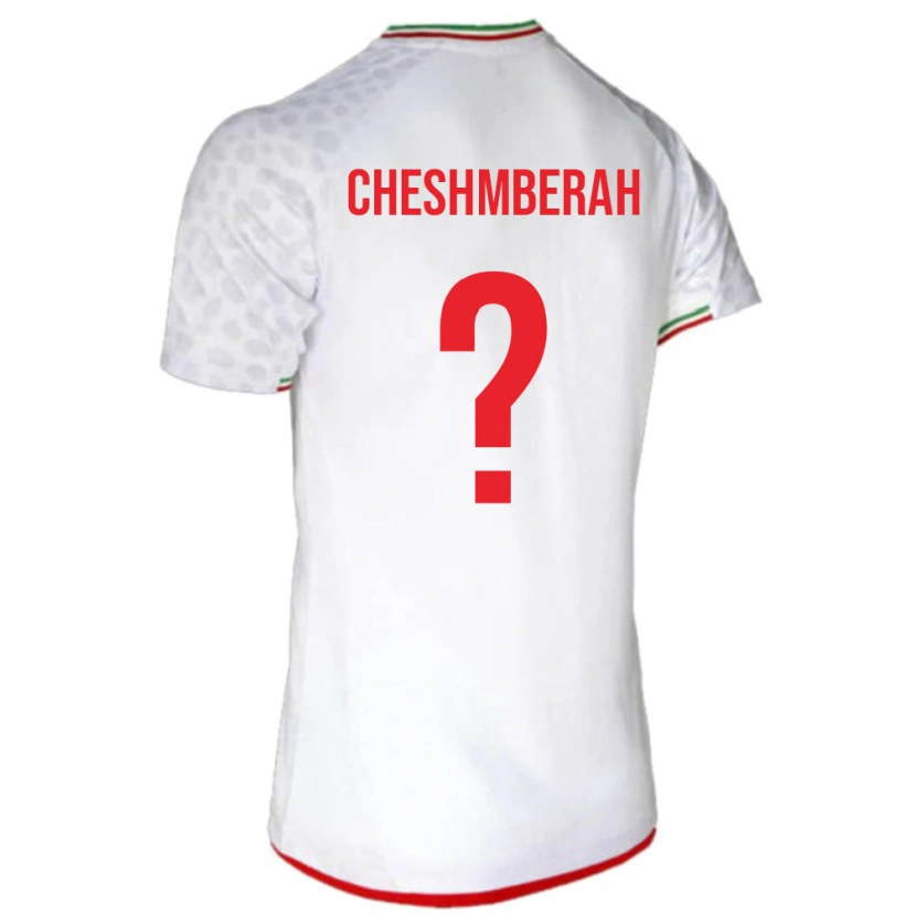 Danxen Men Iran Mehdi Cheshmberah #0 White Red Home Jersey 26-28 T-Shirt
