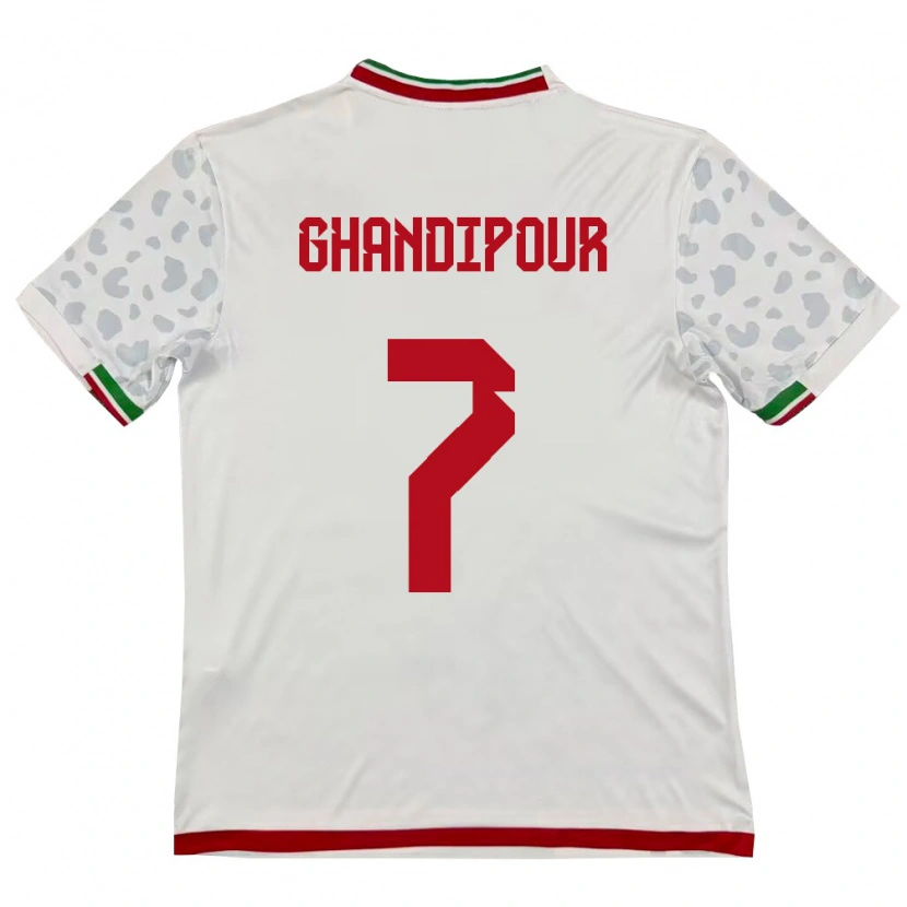Danxen Men Iran Reza Ghandipour #7 White Red Home Jersey 26-28 T-Shirt