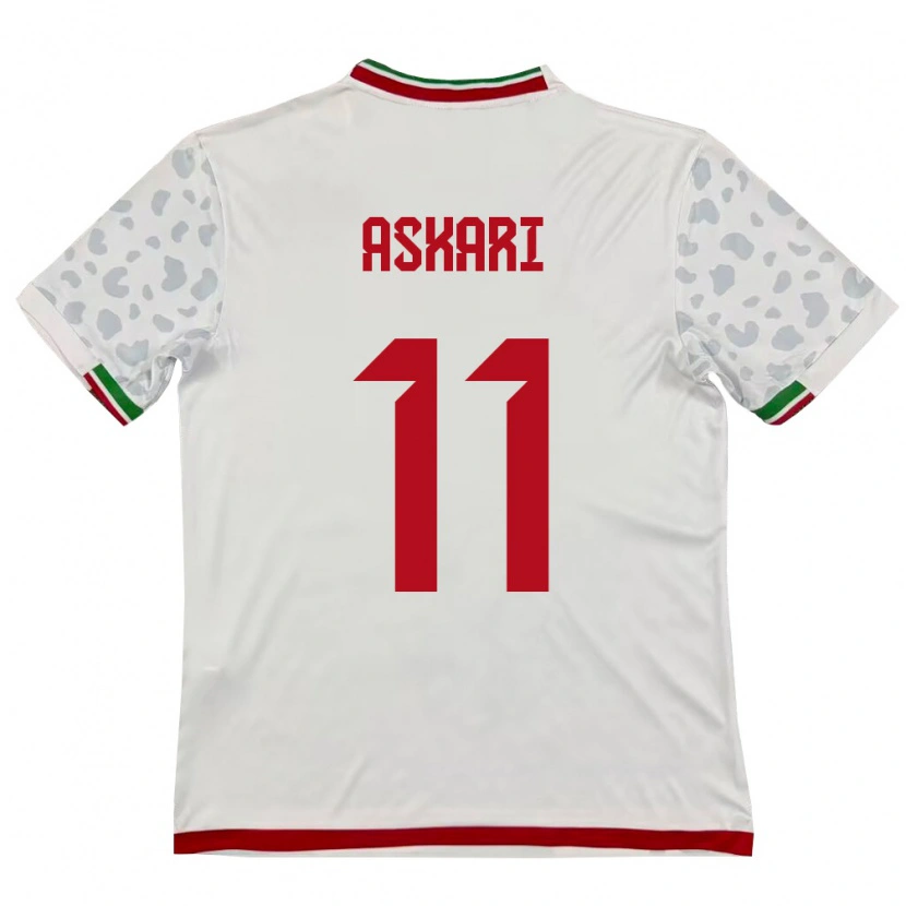 Danxen Men Iran Mohammad Askari #11 White Red Home Jersey 26-28 T-Shirt